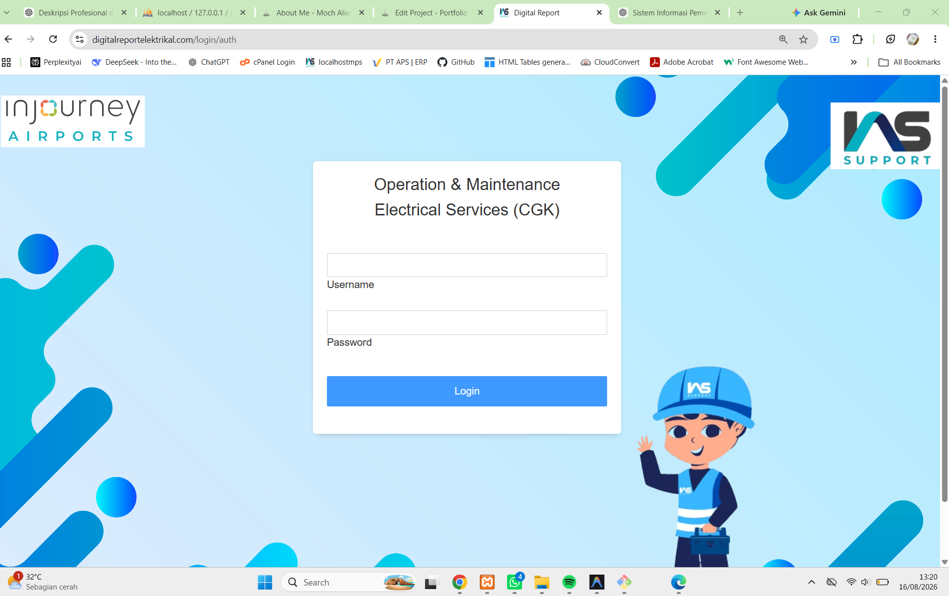 Airport Electrical Facilities Preventive & Corrective Maintenance Information System – Soekarno-Hatta International Airport (CGK)