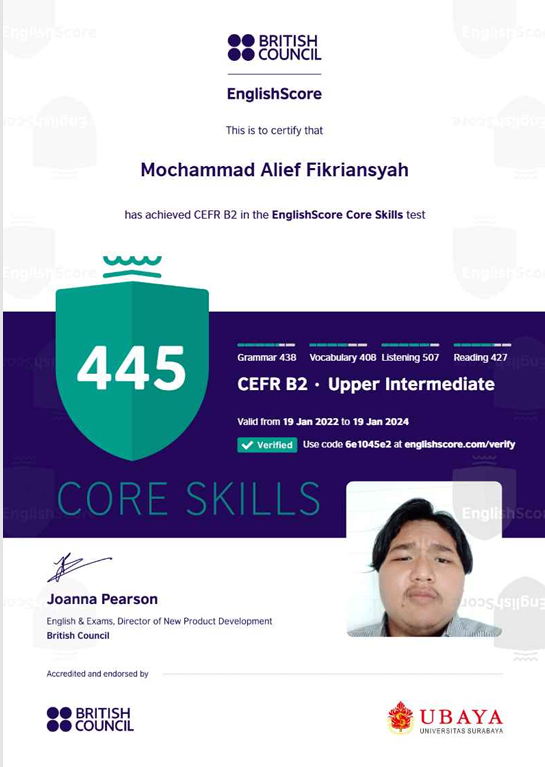 EnglishScore Core Skills Test – CEFR B2 (Upper Intermediate)