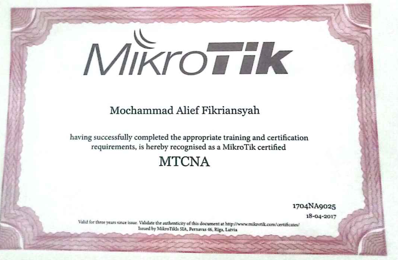 MikroTik Certified Network Associate (MTCNA)